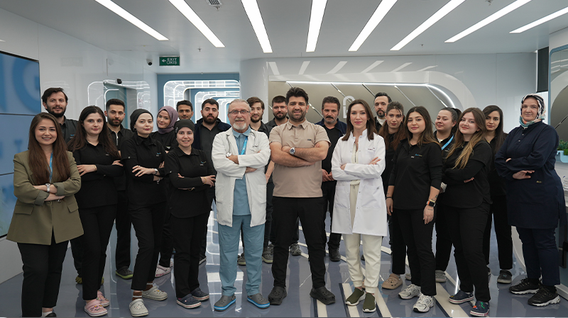 Team of surgeons and nurses during a procedure